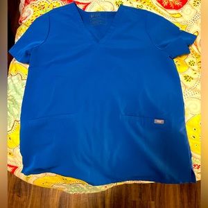 Royal blue figs top size large